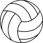 Volleyball outline